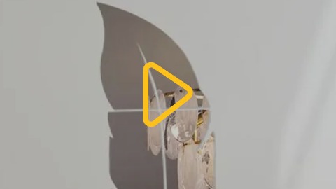 Акрилова дзеркальна наліпка «Перо»